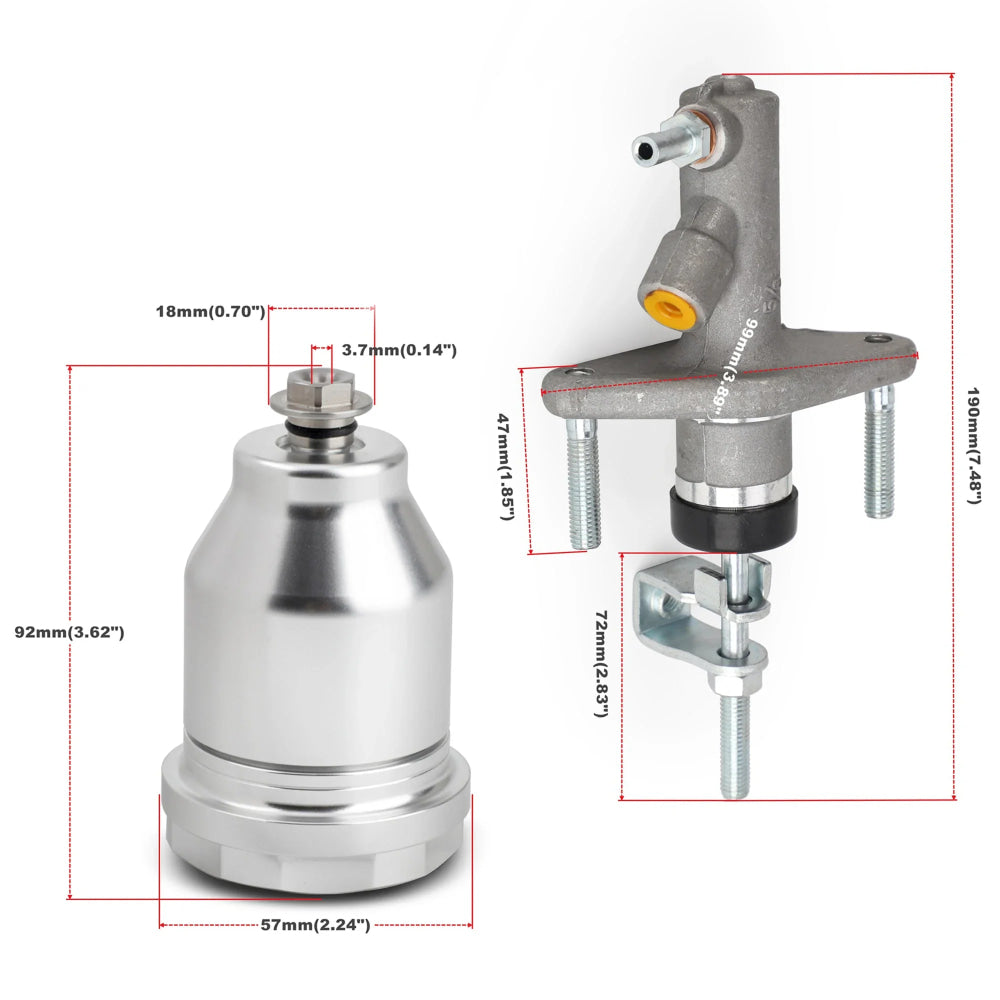 Clutch Master Cylinder Aluminum For Honda Civic EG 92-95 Civic EK 96-00 Integra DC2 94-01 CRX GSR Si Type R46920-S04-A01