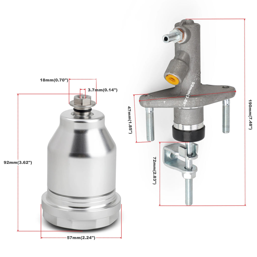 Clutch Master Cylinder Aluminum For Honda Civic EG 92-95 Civic EK 96-00 Integra DC2 94-01 CRX GSR Si Type R46920-S04-A01