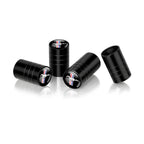 4pc Mustang Logo Tire Valve Caps Aluminum Alloy Dustproof Car Wheel Air Stem Cover For Ford Focus ST Mk7 Everest Kuga Fiesta Mk3
