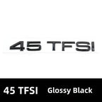 Car Rear Trunk Emblem Sticker For Audi A3 A4 A5 A6 A7 A8 Q3 Q5 Q7 Original Size Quarrto Sline Emblem ABS Black Refit Accessories