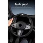 Perforated Breathable Leather Car Steering Wheel Cover Accessories For BMW E90 G80 M3 G30 M5 F82 F83 F20 F21 G42 F95 F96 G06 G07