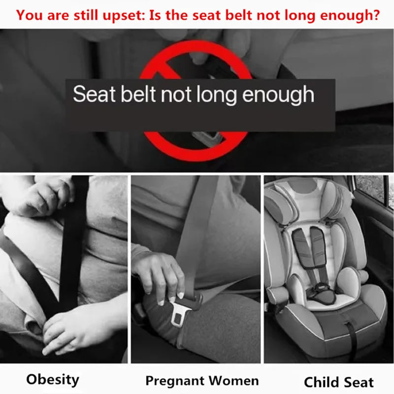 Car Seatbelt Extender Auto Seat Belt Extender Vehicle Thickened Insert Plug Buckle Extension Accessories