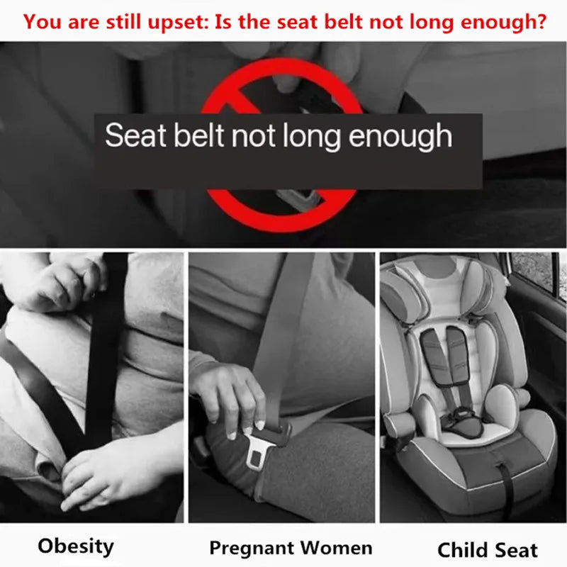Car Seatbelt Extender Auto Seat Belt Extender Vehicle Thickened Insert Plug Buckle Extension Accessories