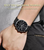 Pagani Design Fashion Luxury Men's Quartz Chronograph Watch Japan VK67 Movement Leather Strap Large Calendar PD-2720K reloj