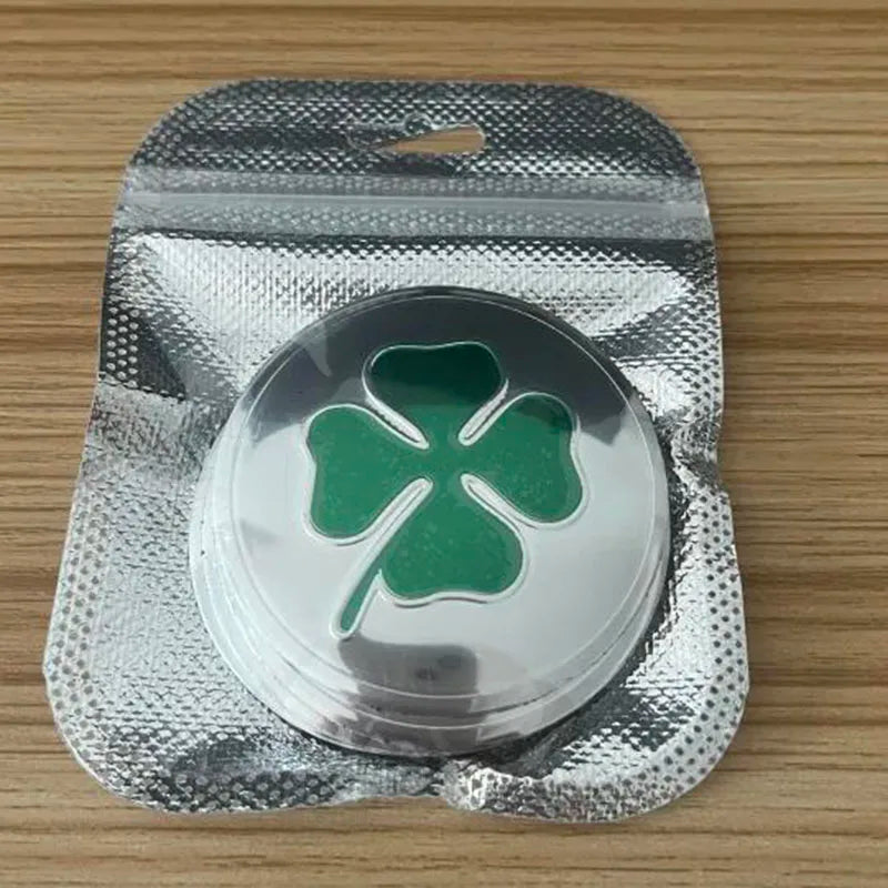 4PCS Universal 56MM 60MM Four-leaf Emblem Car Wheel Center Hub Caps Badge Sticker Cover