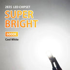 10/2Pcs T10 W5W LED Canbus No Error 194 168 501 Bulb 5W5 Car Interior Lights Lamp Map Dome Reading Lights 12V 6000K White