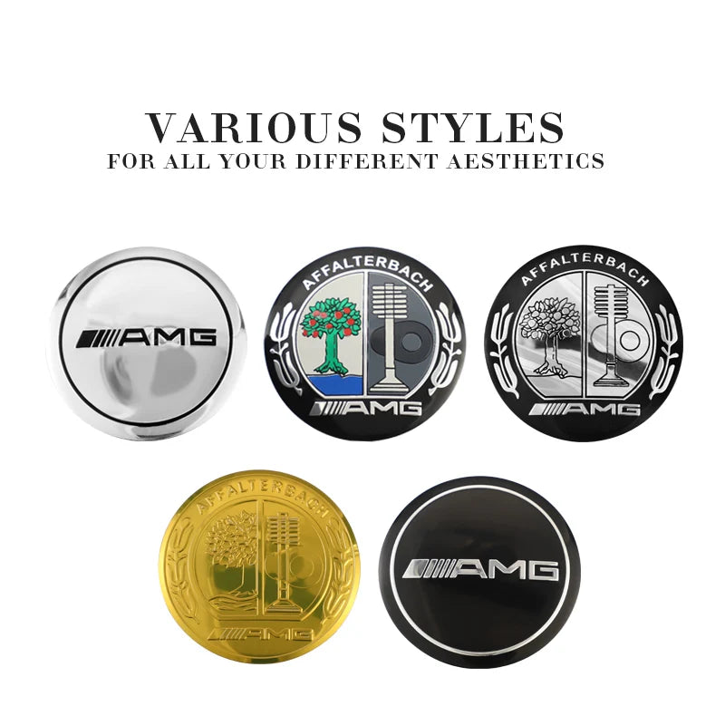 4PCS 56mm Car Styling Wheel Center Hub Caps Rim Cover Badge Emblem Sticker For Mercedes Benz AMG W205 W204 W206 W213 W212 W211 W
