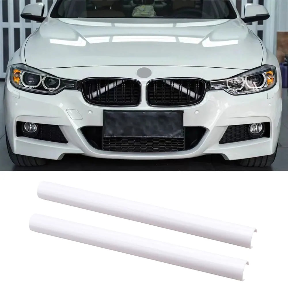 2pcs Car Front Grille Trim Strips V Brace M Sport Bar Decoration For BMW F20 F21 F22 F23 F30 F31 F32 F33 F34 F35 F36 F40 F45 F46