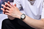 RollsTimi 2026 New Men's Watches Top Brand Luxury Oval Quartz Watch For Men Fashion Watch Man Waterproof VH31 Clock Gift Leathe