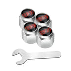 Car Wheel Tire Valve Stem Caps Air Cover with Wrench for Subaru Forester Ascent BRZ STI Exiga Legacy Outback Tribeca WRC WRX XV