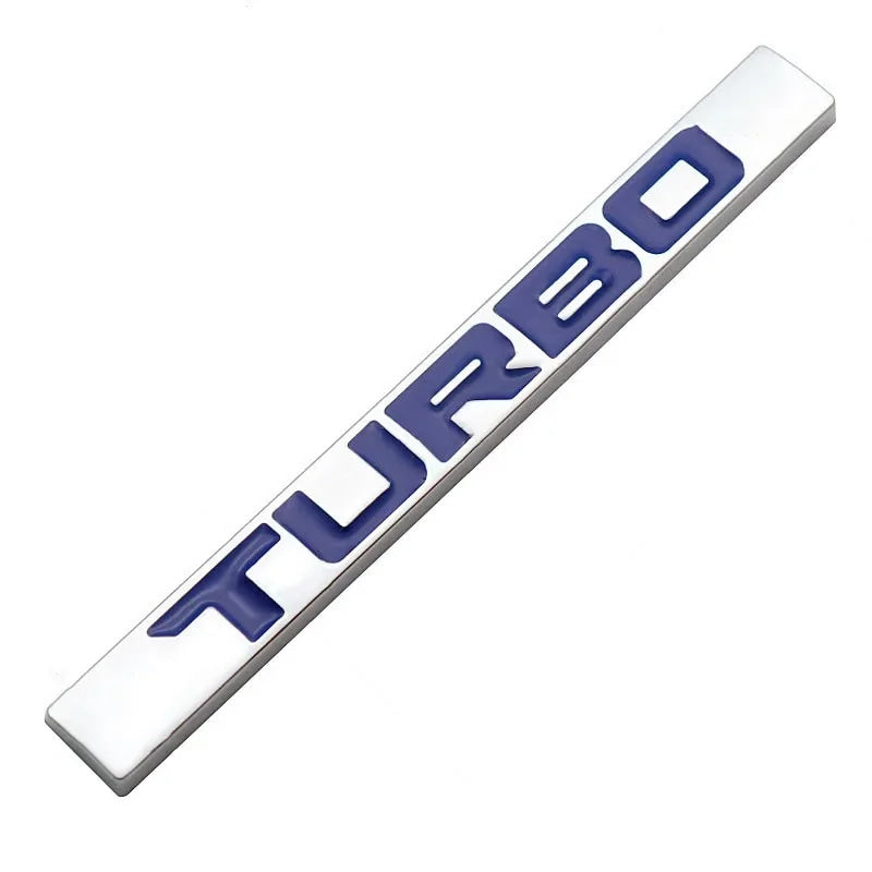 3D Metal Turbo Logo Car Rear Trunk Emblem Badge Sticker Accessories For Audi Volkswagen Ford Nissan Toyota Honda Jeep Volvo Opel