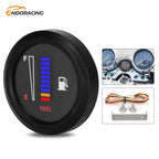 Universal Car Motorcycle Fuel Level Gauge 12V  2" 52mm Fuel Level Meter Gauge Electronic LED Ultra Thin Auto Benzine Meter