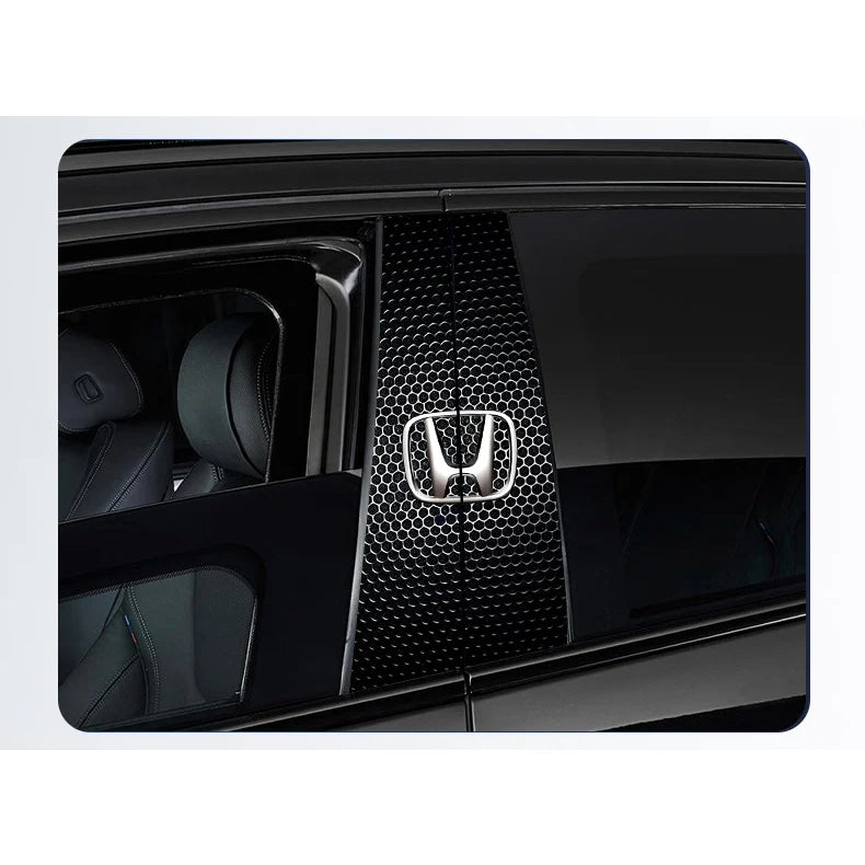 Car Stickers B-Pillar Center Column Decoration Cover Decals Auto Accessorie For Honda Civic FIT CRV Accord Jazz HRV Insight CRZ
