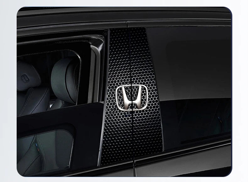 Car Stickers B-Pillar Center Column Decoration Cover Decals Auto Accessorie For Honda Civic FIT CRV Accord Jazz HRV Insight CRZ