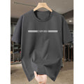 100% pure cotton men's luxurious brand letter print T-shirt, short-sleeved T-shirt, high-quality men's clothing, streetwear
