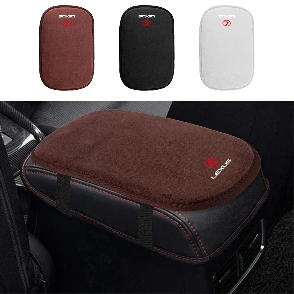 Car Fur Anti-slip Armrest Pad Cover Protective Mat Auto Accessories For Lexus LS LC IS350 ES300h ES300 IS250 IS220d NX350h GS350