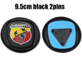 1pcs 6cm 9.5cm 12cm 3D ABS Car Front Logo Steer Wheel Rear Bumper Tail Door Trunk Emblem Sticker Styling Accessories