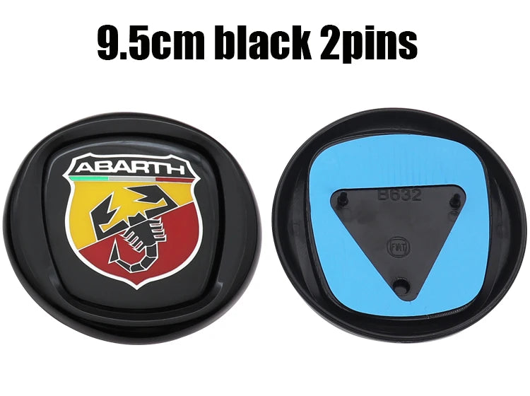 1pcs 6cm 9.5cm 12cm 3D ABS Car Front Logo Steer Wheel Rear Bumper Tail Door Trunk Emblem Sticker Styling Accessories
