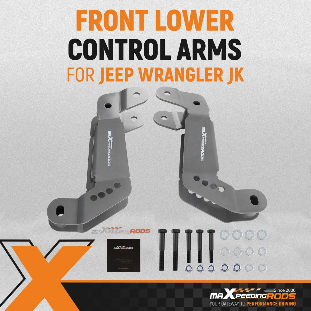 Front Control Arm Bracket 2-4 inch for Jeep Wrangler JK Correction Bracket 2007-2018 New Set