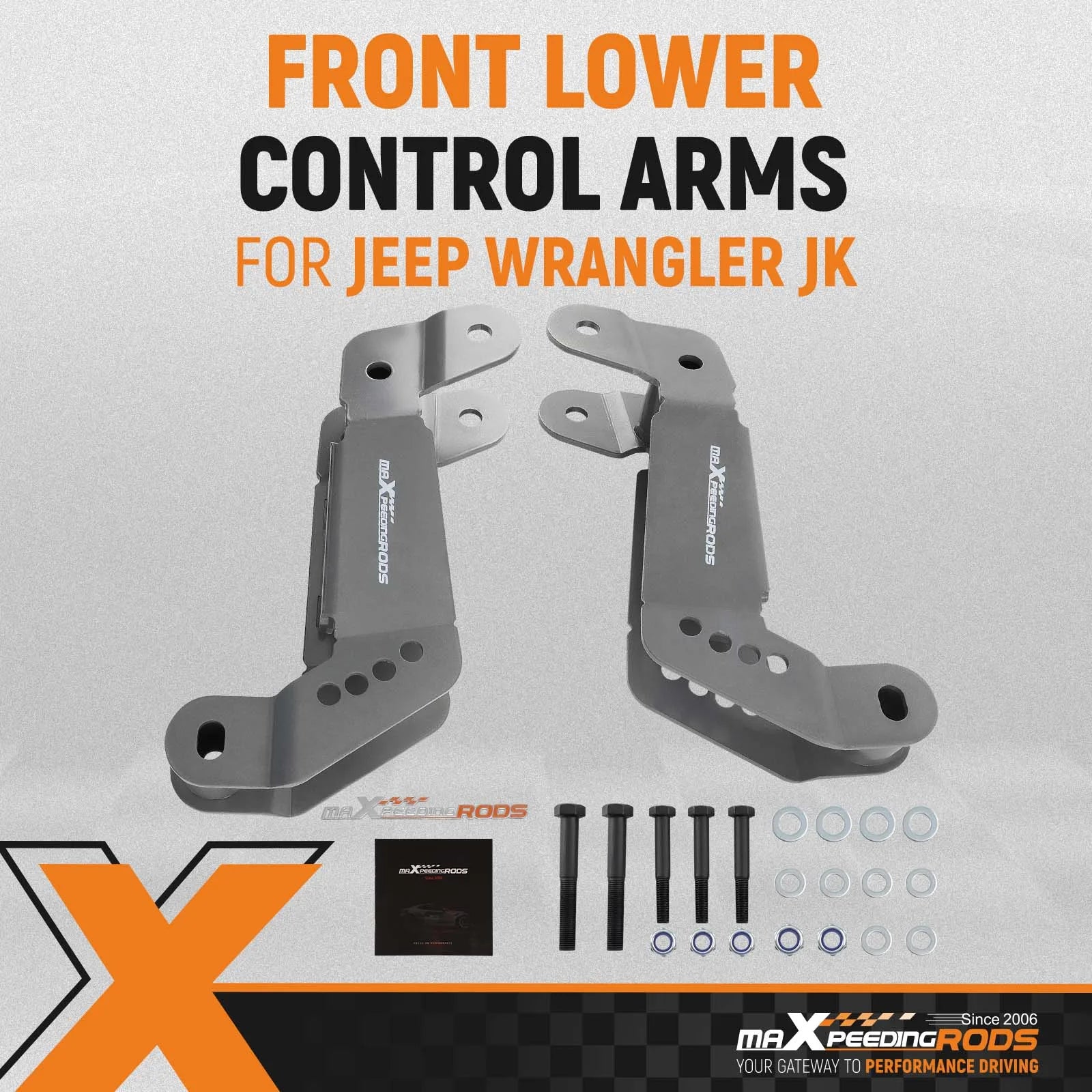 Front Control Arm Bracket 2-4 inch for Jeep Wrangler JK Correction Bracket 2007-2018 New Set