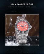 CADISEN AQUA DIVER New Brand Luxury Men Watches Automatic Watch Japan MIYOTA 8215 100M Waterproof Luminous Mechanical Wristwatch