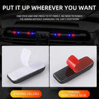Mini luz LED de advertencia de energía Solar para coche, alarma simulada de seguridad nocturna, lámpara de precaución antirrobo inalámbrica, lámpara de alarma simulada intermitente