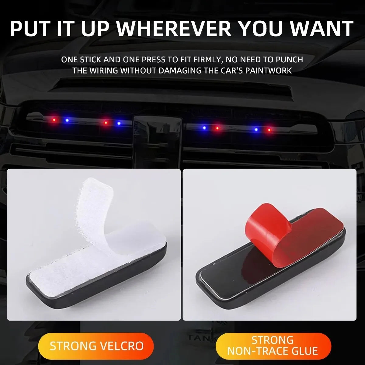 Mini luz LED de advertencia de energía Solar para coche, alarma simulada de seguridad nocturna, lámpara de precaución antirrobo inalámbrica, lámpara de alarma simulada intermitente