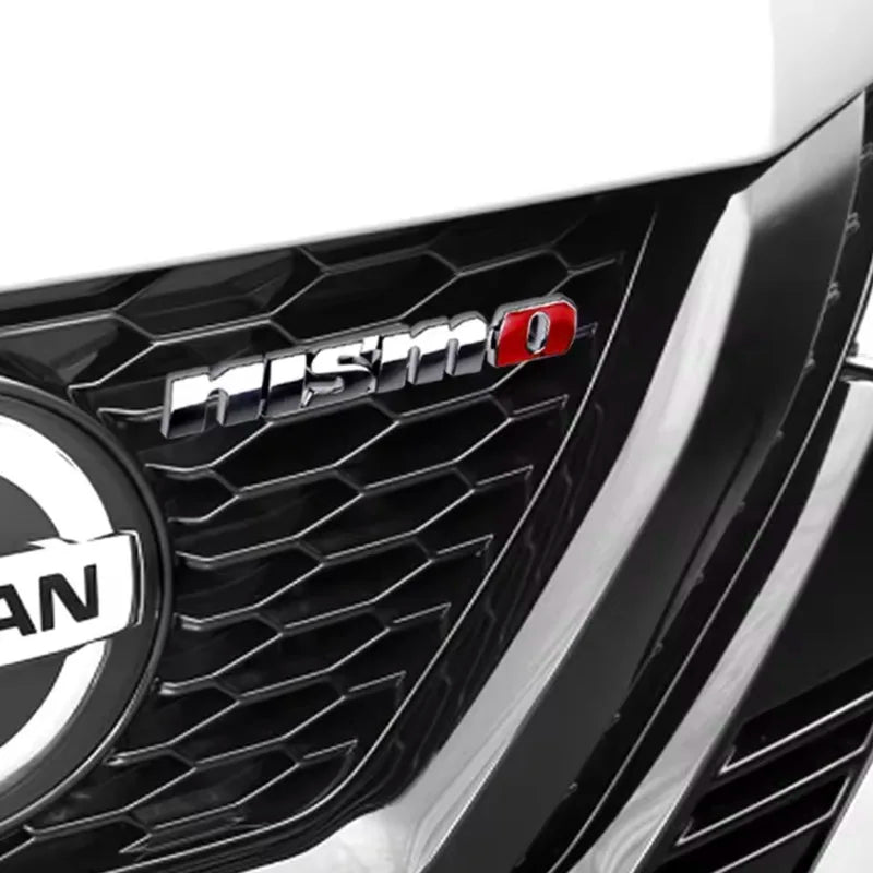 3D Metal Car Front Grille Emblem NISMO  Logo Decal For Nissan X-trail Qashqai Note Juke Sentra Patrol Car Styling Accessories