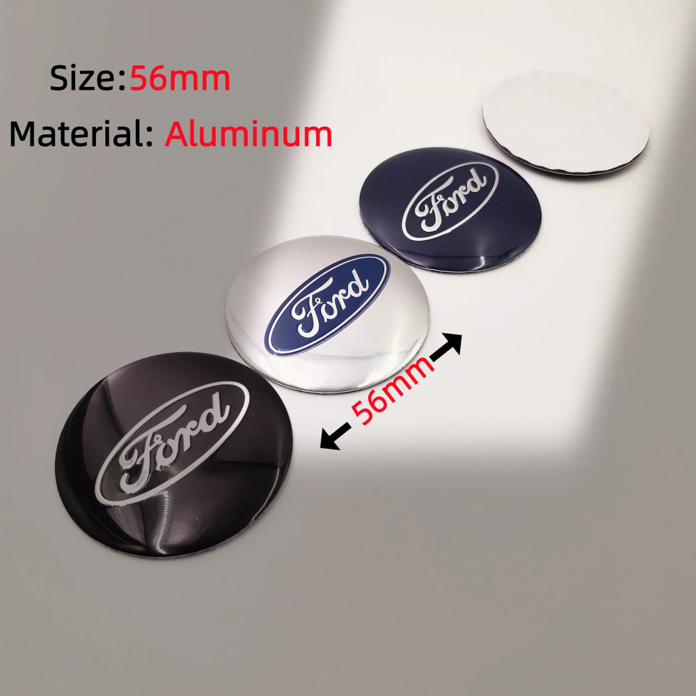 4pcs Car Wheel Center Caps Hubcap Cover 54/56/60/65/68mm For Ford Fiesta Mondeo Fusion Explorer Escape Focus Kuga Rim Cover