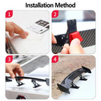 For GT Style Small Rear Trunk Spoiler Wing Car Rear Spoiler Boot Mini Wing Model Decoration Auto Accessories Universal Wing