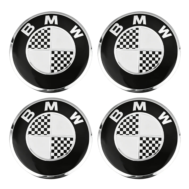 4Pcs 56mm Wheel Center Caps Emblem Badge Sticker Accessories For BMW G80 G06 G07 G42 G14 G15 G16 F82 F20 F21 F83 M2 M3 M4 M5 M8