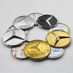 1Pc 52mm 57mm Car Steering Wheel Center Emblem Stickers For Mercedes Benz AMG W203 W206 W205 W211 W212 W210 W201 Badge Accessory
