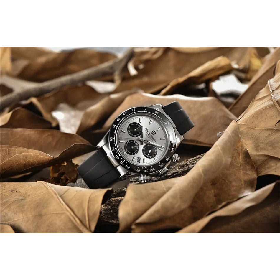 40mm New V2 PAGANI DESIGN Classic fashion Men Quartz Watches Sapphire Retro Chronograph Stainless Steel Waterproof Watch for Men