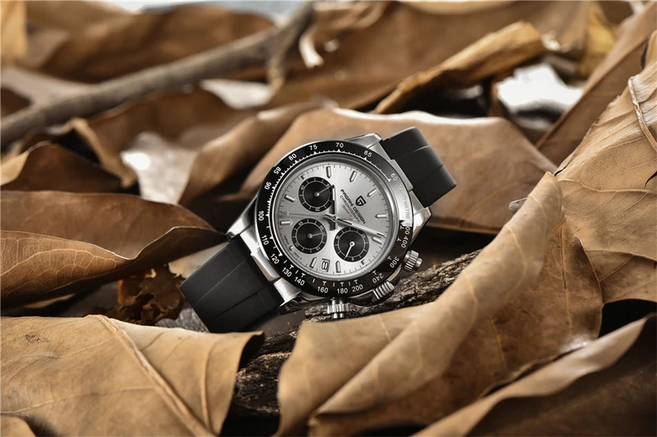 40mm New V2 PAGANI DESIGN Classic fashion Men Quartz Watches Sapphire Retro Chronograph Stainless Steel Waterproof Watch for Men