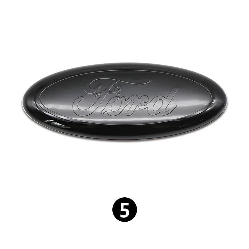 Ford Metal All Sizes Logo For Focus Mondeo Edge Ecosport Fiesta Fusion Rear Trunk Emblem Metal Cover Sticker Badge Classic Blue