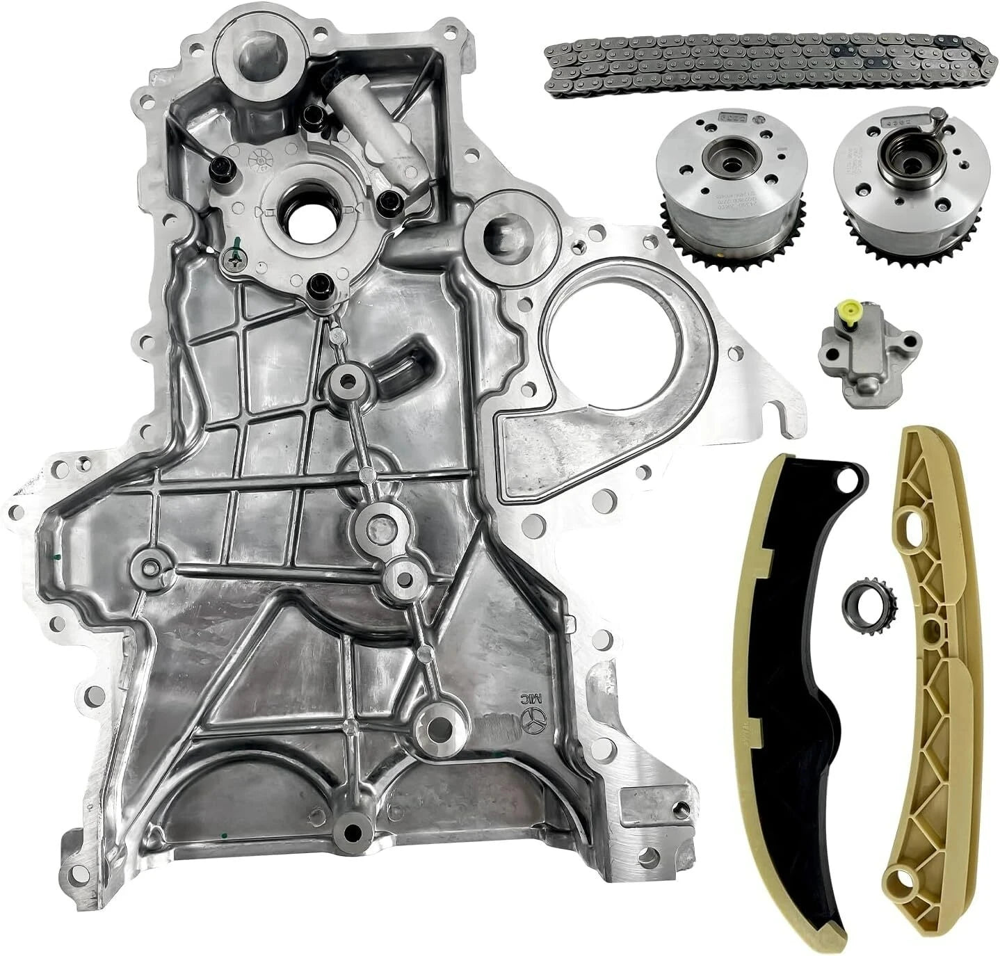 213502B701 243212B620 Timing Chain Kit+VVT Gear+Oil Pump Cover 244202B611 244312B620 For Hyundai Veloster Elantra Kia 12-21