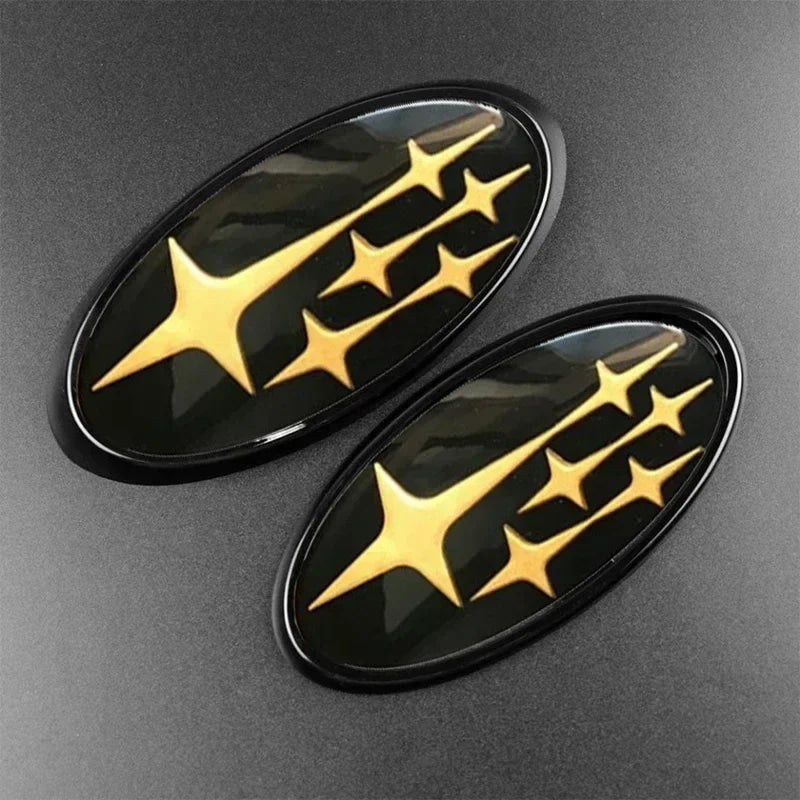Acrylic Car Front Hood Logo Emblem Rear Trunk Badge Sticker for Subaru Impreza BRZ WRX STI Legacy Outback Ascent XV Accessories