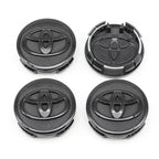 4pcs 57mm+62mm Car Tyre Wheel Center Hub Cap Badge For Toyota C-hr Prado Rav4 Yaris Hilux Prius Avensis Corolla Camry crown