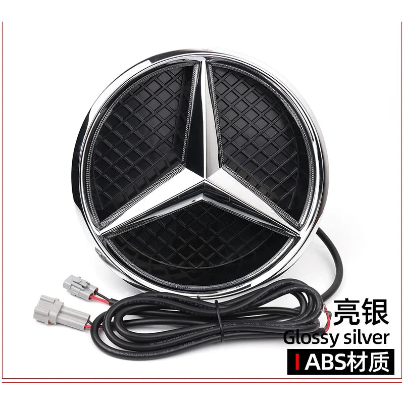 Grid LED light Front Grilled Embelm badge For W204 W205 W213 W253 C-Class E-Class GLC C E 180 200 250 300 350 43 63 4MATIC