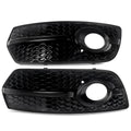 1Pair Black Honeycomb Fog Light Cover Grille for Audi Q5 8R 2009-2012 SQ5 Style