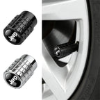 4Pcs Car Emblem Valve Cap Wheel Valves Dust Cover Tire Accessories For Jeep Wrangler Renegade Compass Gladiator Cherokee JL JK