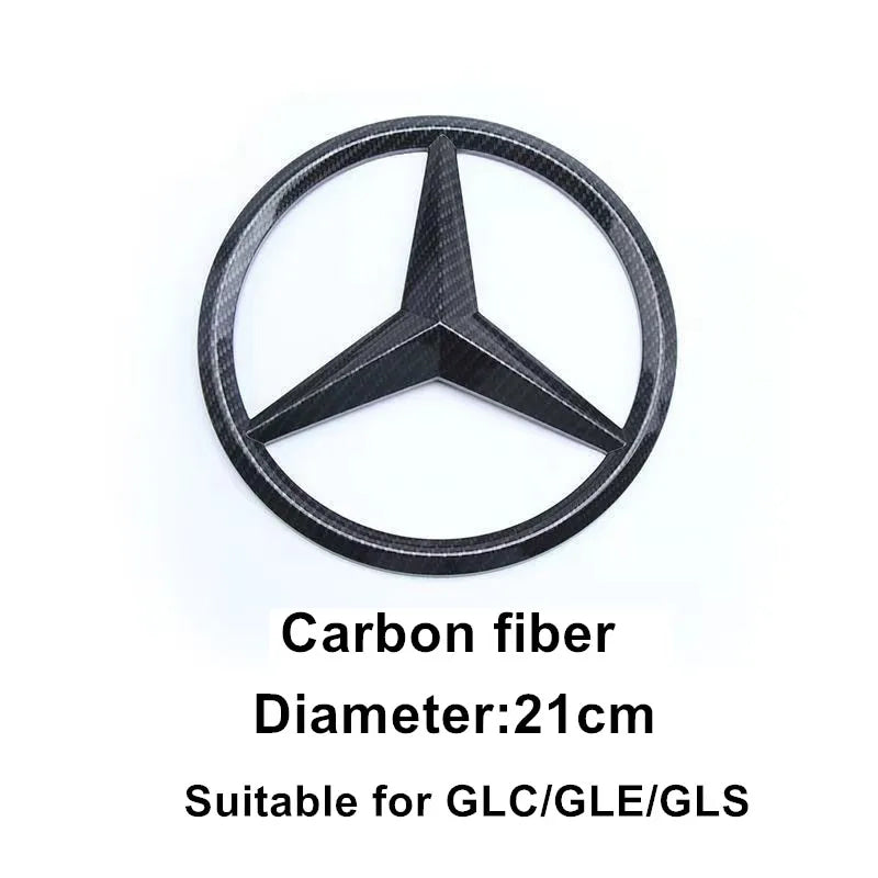 ABS Car Front Grille Badge Decal Cover Emblem for Mercedes Benz W204 W205 W210 W211 GLA GLK GLC GLE Interior Mouldings QBT-BENC