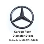 ABS Car Front Grille Badge Decal Cover Emblem for Mercedes Benz W204 W205 W210 W211 GLA GLK GLC GLE Interior Mouldings QBT-BENC