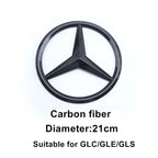 ABS Car Front Grille Badge Decal Cover Emblem for Mercedes Benz W204 W205 W210 W211 GLA GLK GLC GLE Interior Mouldings QBT-BENC