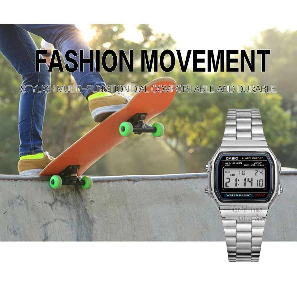 Casio watch silver watch men set brand luxury LED digital Waterproof Quartz men watch Sport military Wrist Watch relogio masculi