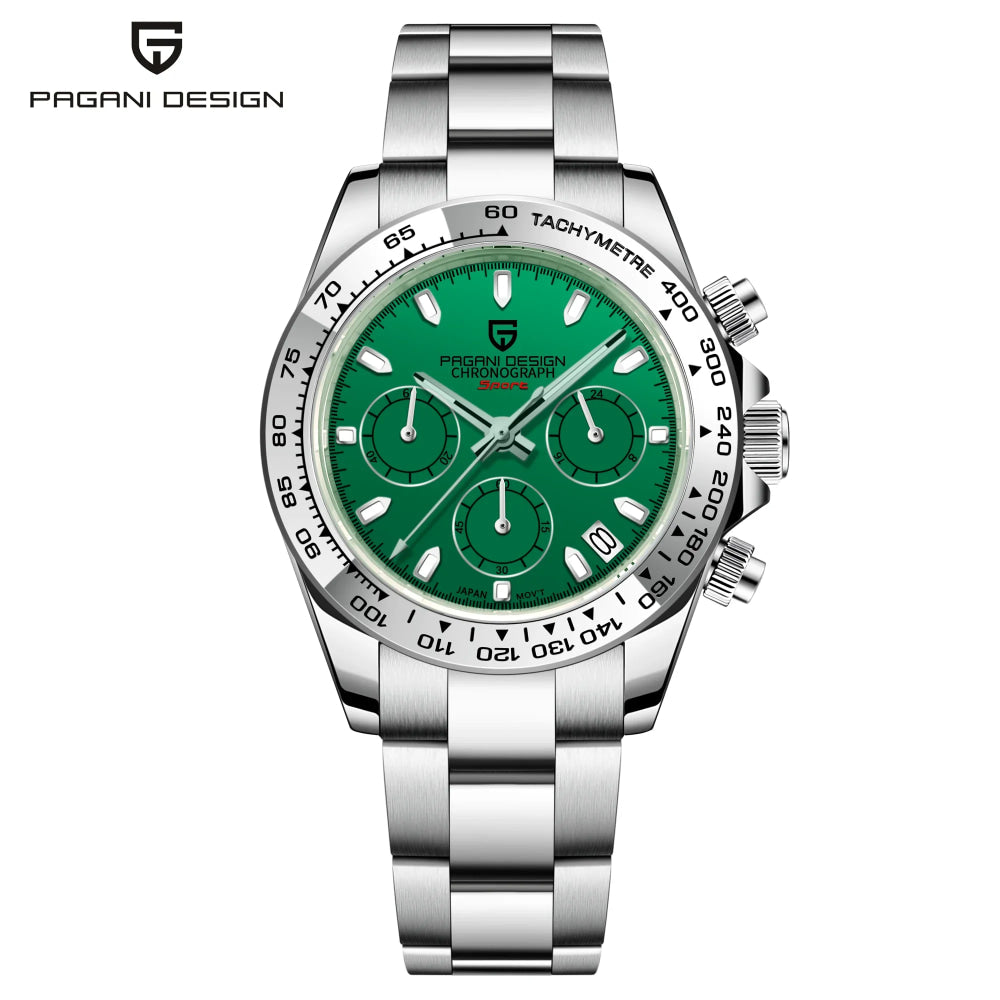 2026 Pagani Design PD1727 Night Light Men's Watch Sapphire Glass Stainless Steel Waterproof Relief  relogio masculino watches