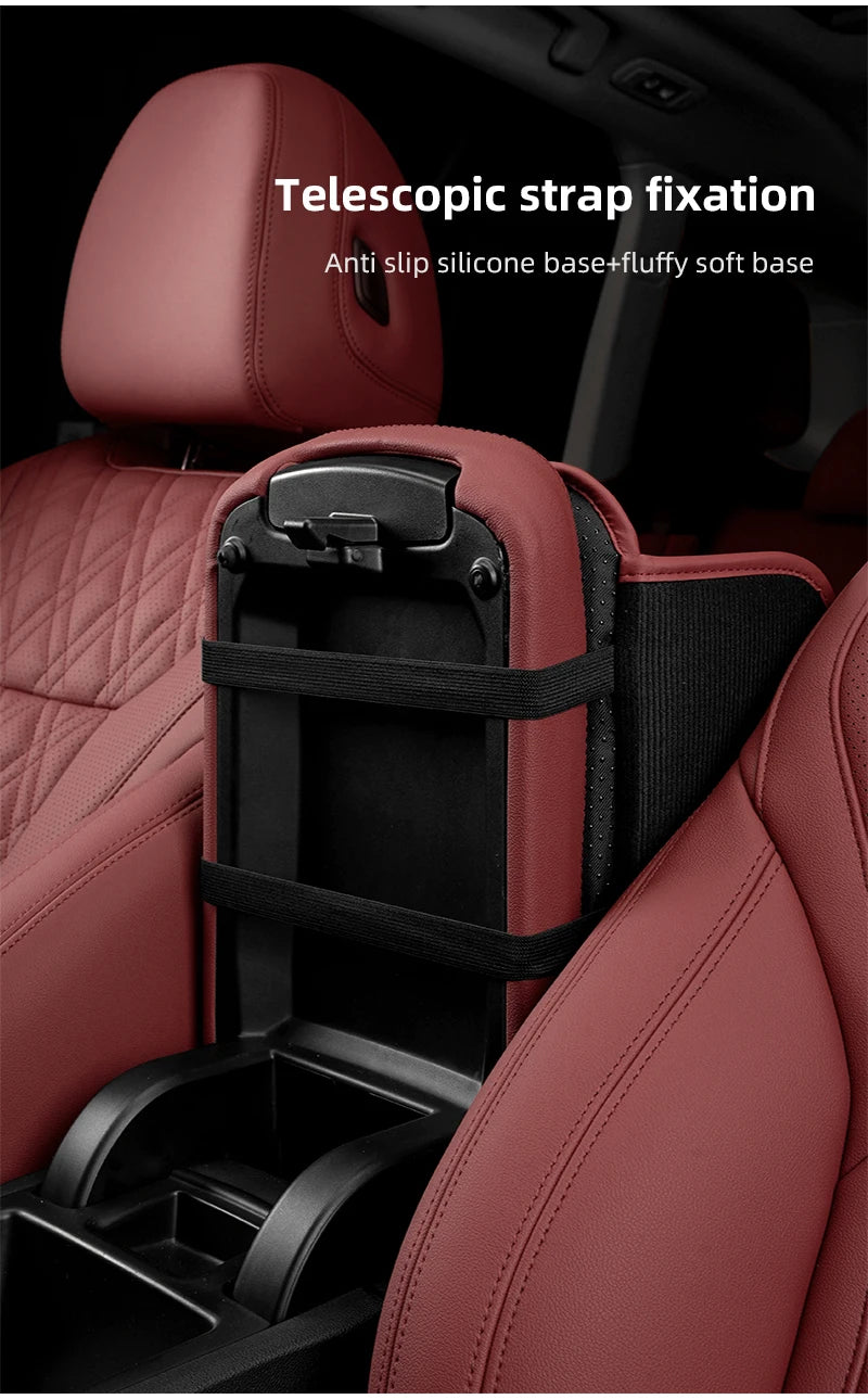 Leather Car Armrest Box Pad Auto Armrest Mat High Quality Accessorie For Chevrolet Camaro Colorado Cobalt Beat Groove Volt Trax