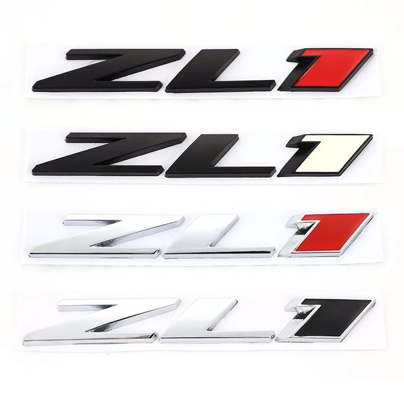 3D Metal Car Stickers ZL1 Emblem Fender Trunk Badge For Chevrolet Camaro ZL1 Cruze Z71 Aveo Captiva Car StylingAccessorie