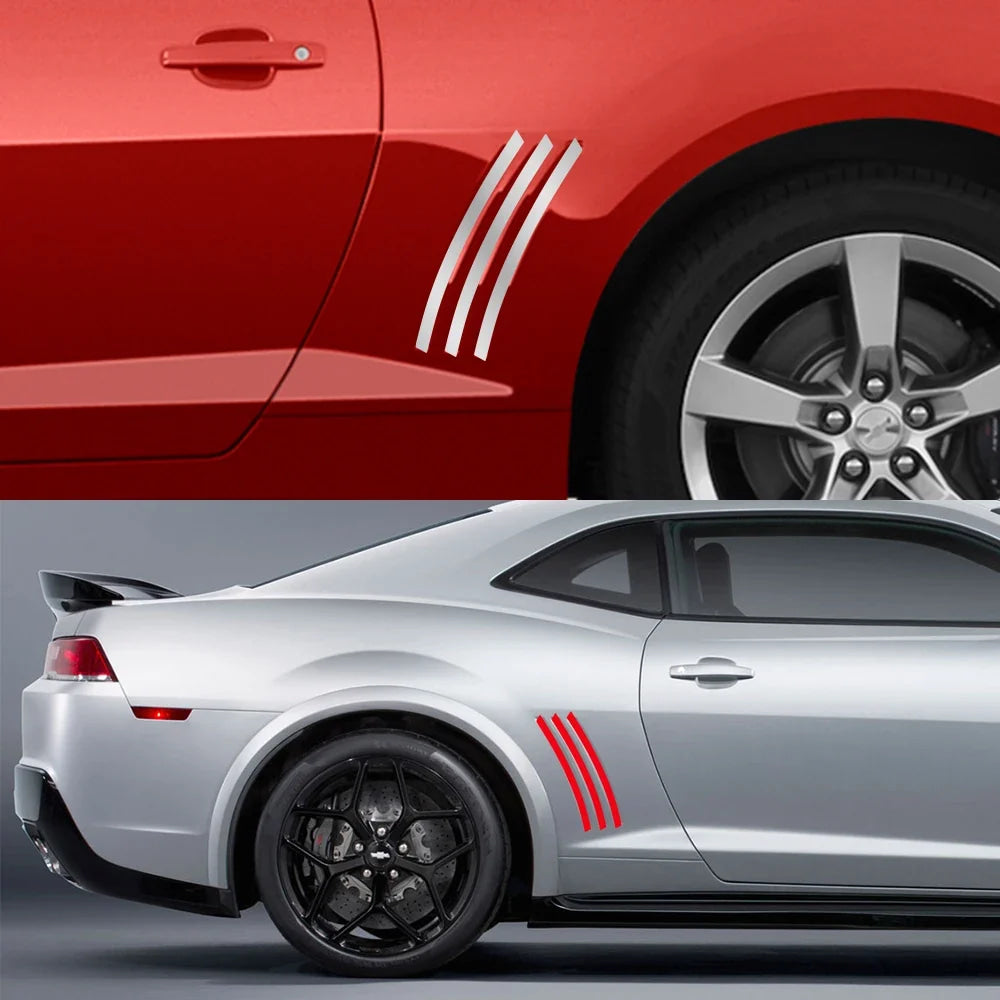 For Chevrolet Camaro ZL1 Z28 RS SS Car Body Stickers Graphics Side Slit Insert Stripes Vinyl Film Decals Tuning Auto Accessories