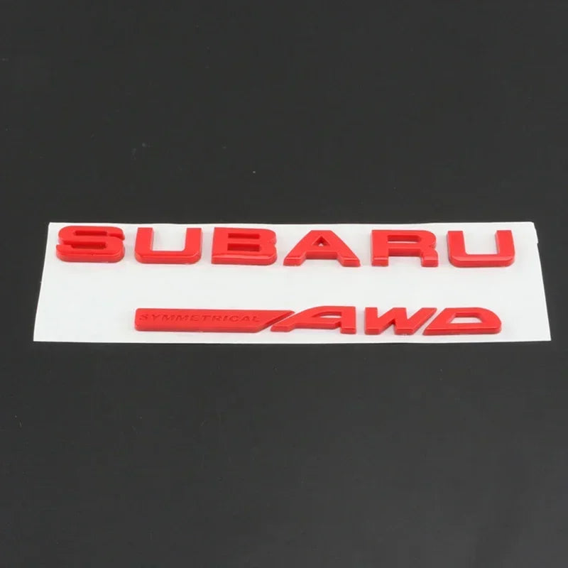 ABS Car Rear Trunk Sticker Emblem for Subaru WRX BRZ STI XV FORESTER IMPREZA LEGACY OUTBACK Auto Body Tail Letter Badge Decal